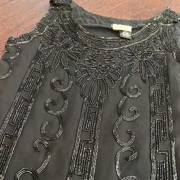 DKNY black beaded dress - Picture 2 of 5